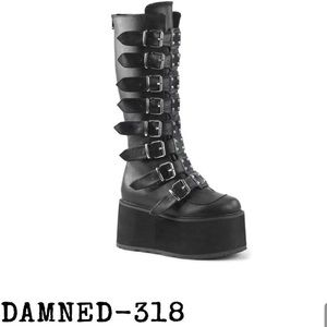 Demonia Damned 318 Platform Boots